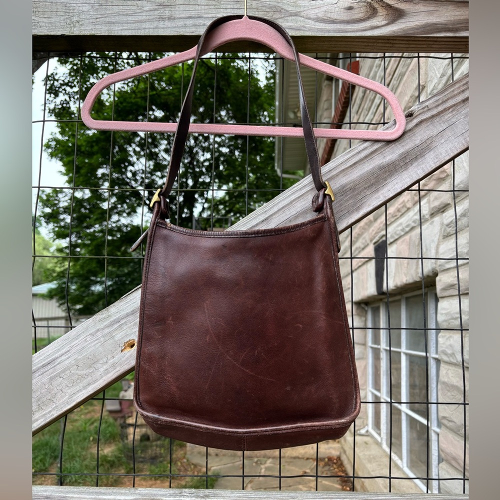 Vintage Leather Coach Bag
